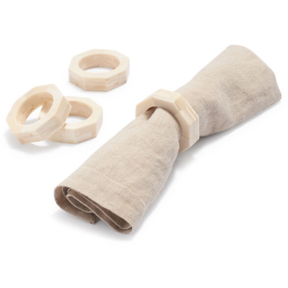Sur La Table NWT STACKED BONE NAPKIN RINGS
